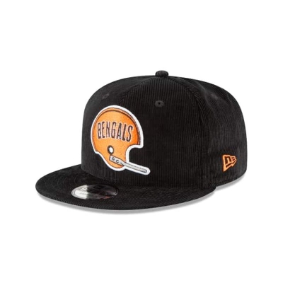Cincinnati Bengals Gorra | New Era NFL Corduroy 9fifty Snapback Cap Mexico - Negros